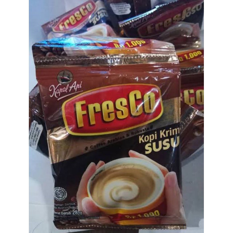 

KOPI SUSU FRESCO/1RENTENG 12SACHET