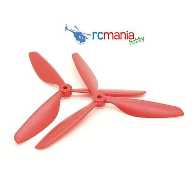 PART 3-Blade Propeller 9x4.5 Red (CW/CCW) (017000348-0) -DRONE_ZONE
