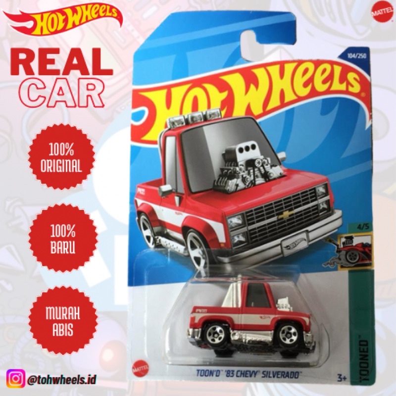 Hotwheels Hot Wheels Toon’d ‘83 Chevy Silverado – Red