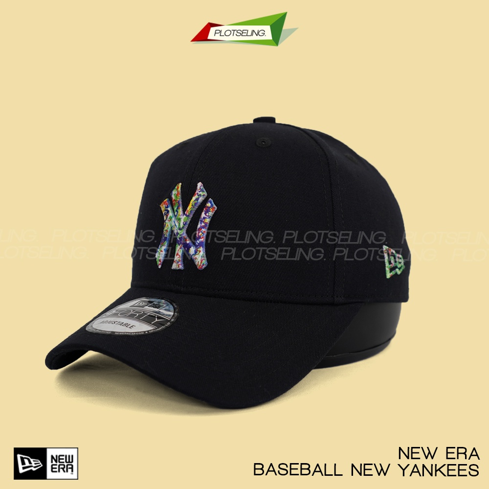 Topi Baseball MLB Hat BASEBALL NY Premium Grade New York Yankees Camo Hitam RGB dan Putih Cap Adjust Unisex Untuk Pria dan Wanita