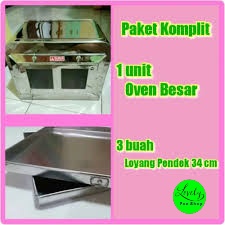 Promo Paket Oven Kompor Tangkring Stainless Model Segi (Besar) Kirim Via Instant Kurir