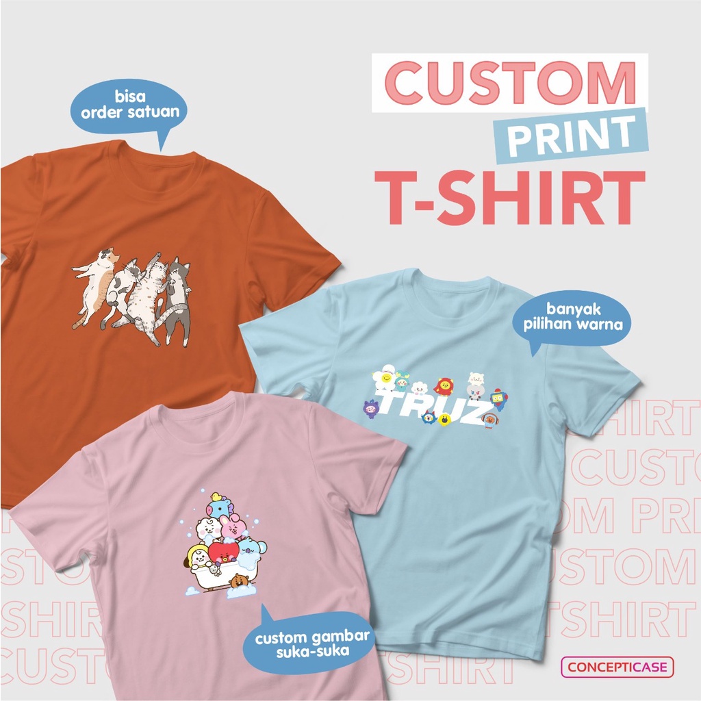 CUSTOM PRINT KAOS COTTON