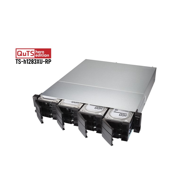 QNAP TS-h1283XU-RP-E2236-32G 12-Bay Rackmount NAS Server Storage Cloud