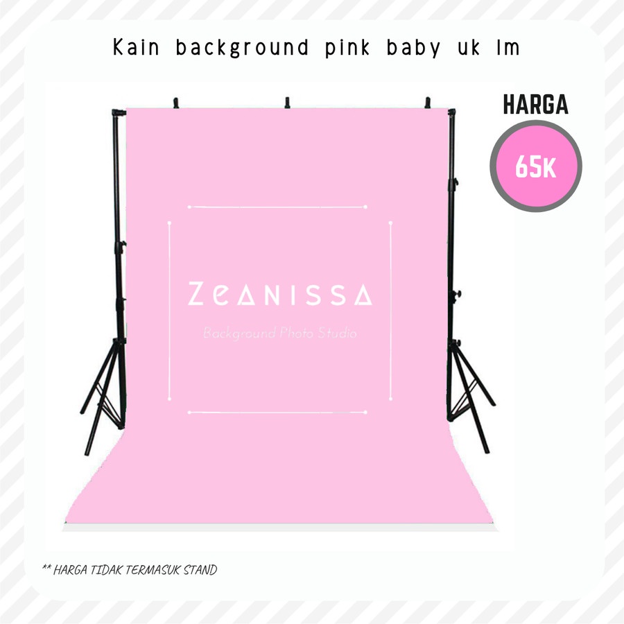 Kain Background Backdrop Layar Latar Studio Foto polos pink baby 1x2.3meter