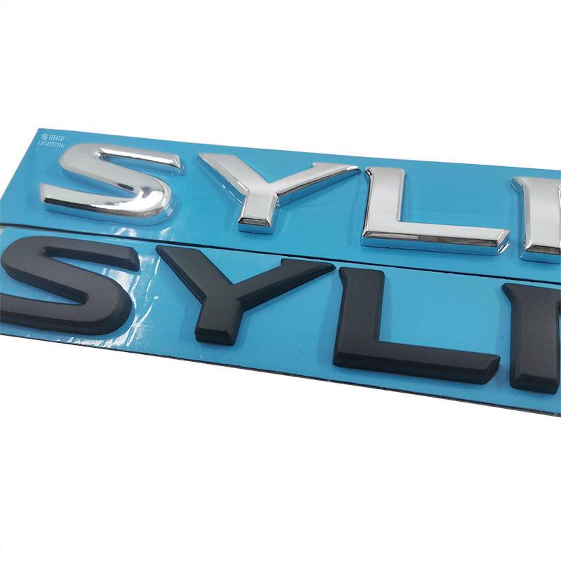 1pc Stiker Emblem Logo SYLPHY Bahan ABS Krom Untuk Bagasi Belakang Mobil Nissan