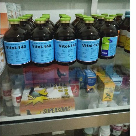 Vitol-140 100 ml (obat gangguan birahi, gangguan reproduksi & gangguan metabolisme sapi kambing babi
