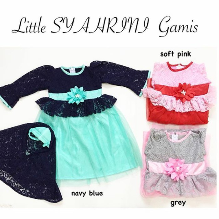 SALE MURAAH baju muslim dress gamis brokat jilbab hijab anak bayi perempuan ,