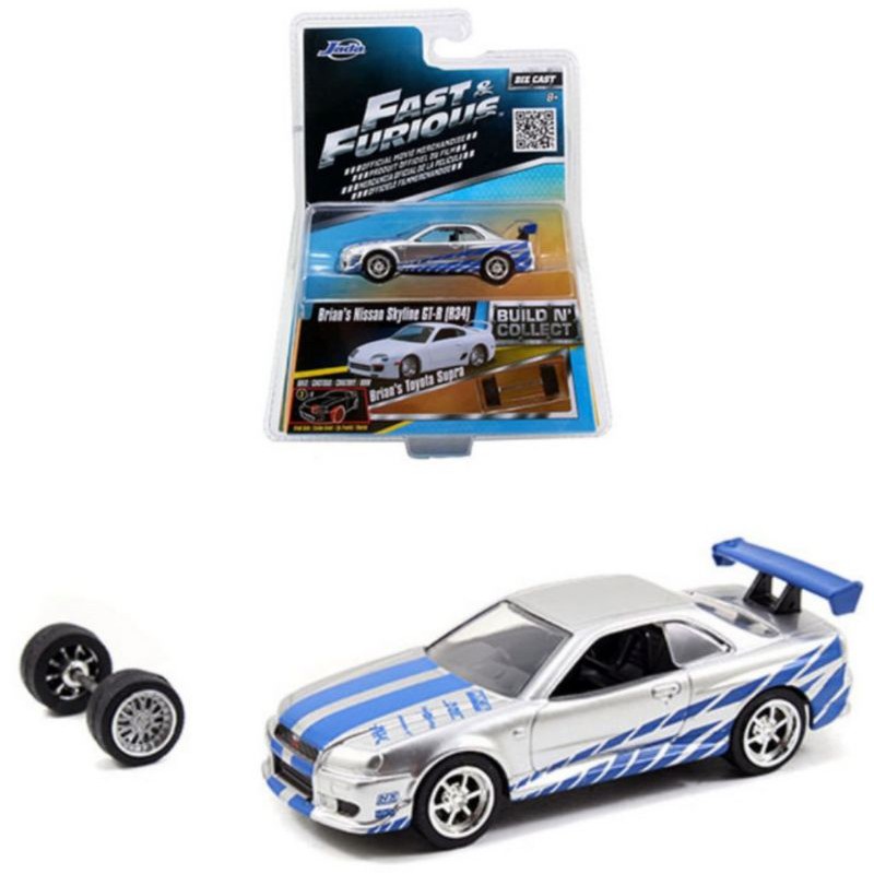 Diecast Mobil Fast furious Jada Skala 1:55 Fast Furious Miniatur Mobil Pajangan