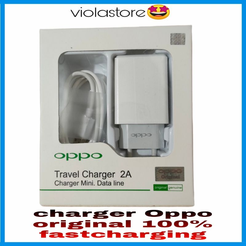 charger Oppo original 100% fastcharging micro USB