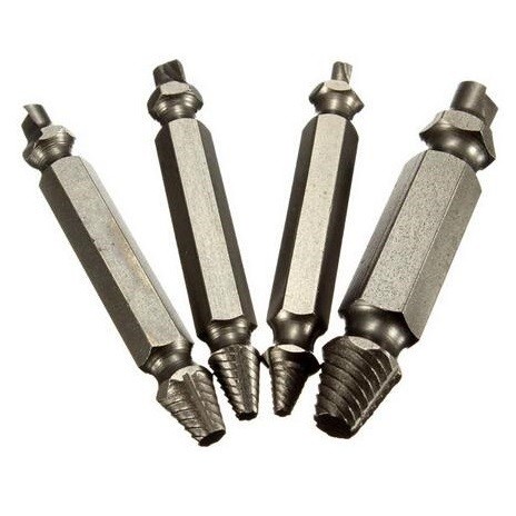 Alat pembuka baut rusak / Screw Extractor Broken Striped Screw Remover