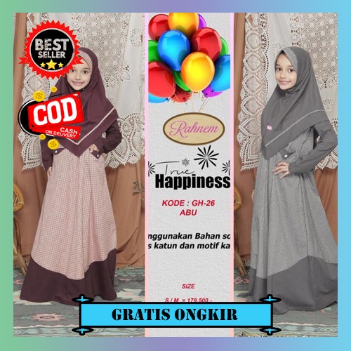 Gamis Anak Balita Baju Lebaran Murah Perempuan Dres Muslimah Terbaru 2021 2022 1 2 3 4 5 Tahun Baju 