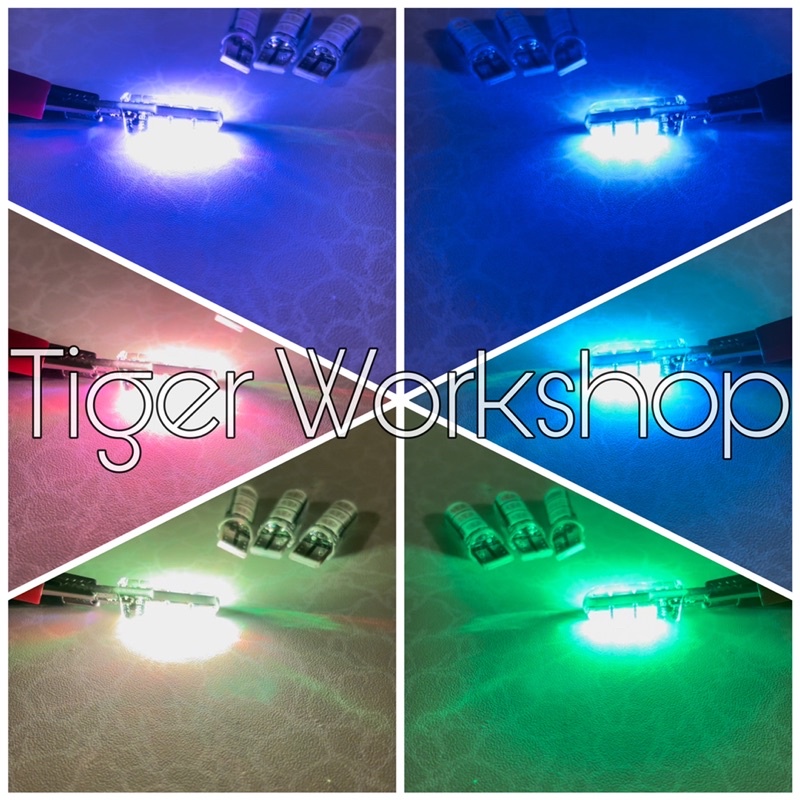 Lampu T10 RGB Kedip 7 Warna Warni T10 Sen Jelly 7 Warna Flash Kedip