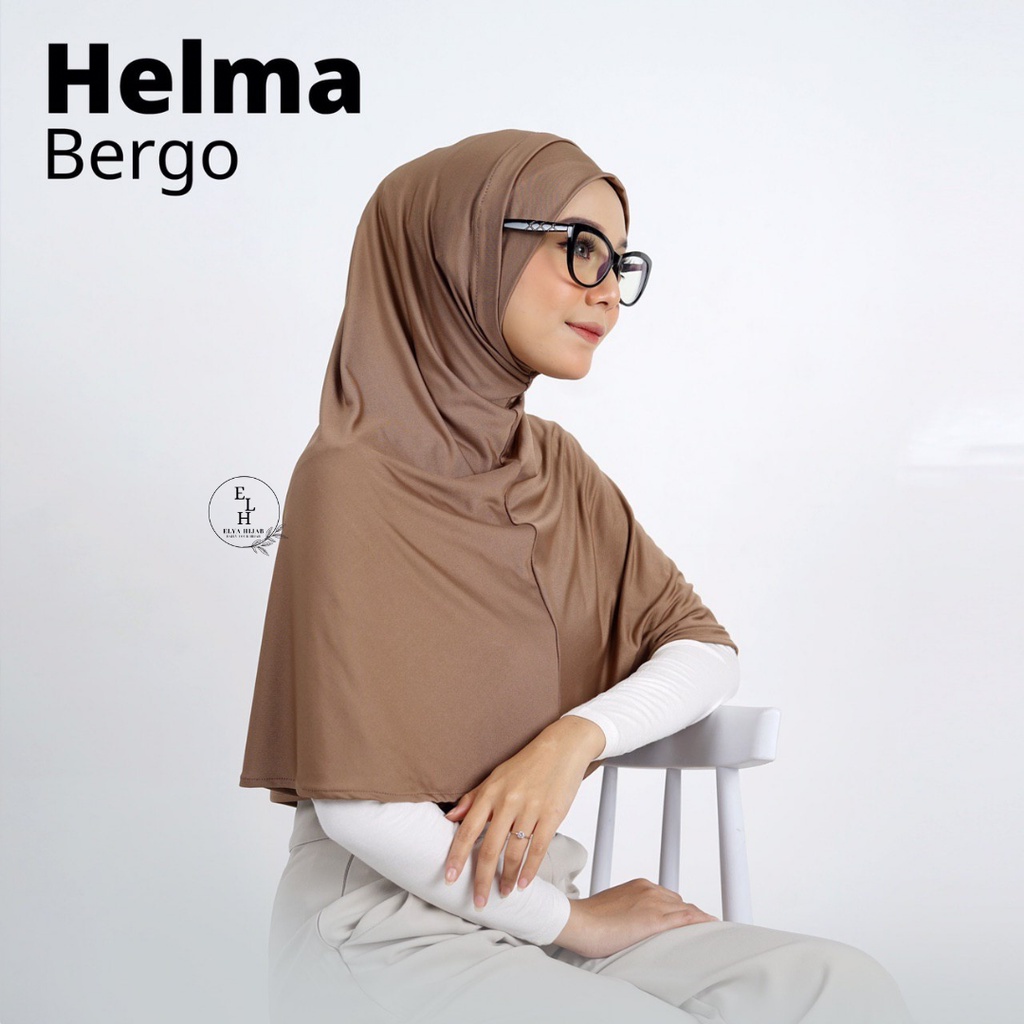 Helma Bergo / Hijab Bergo Masker / Hijab Instant Telinga / Hijab Masker / Hijab New Normal