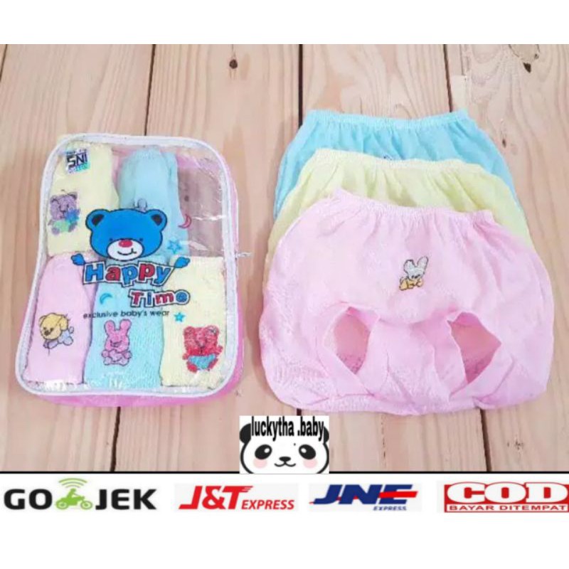 12pcs _ happy tas ,celana pop bayi murah/ celana happy tas/ celana pendek bayi/ celana kacamata bayi
