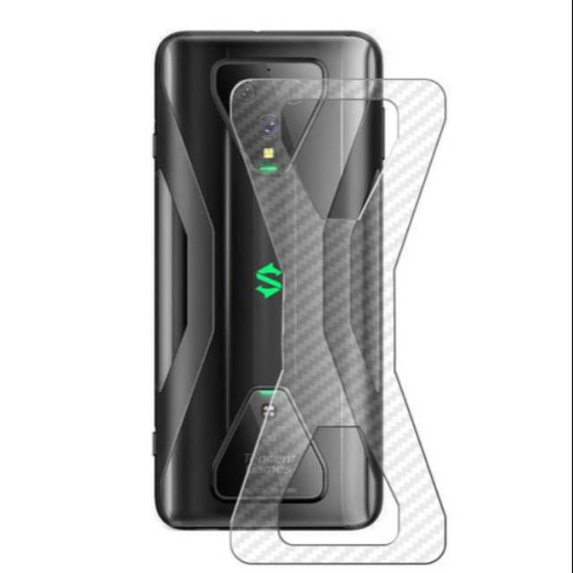 BlackShark 3 Anti Gores Skin Carbon Belakang Screen Guard Protector Karbon Back Black Shark 3