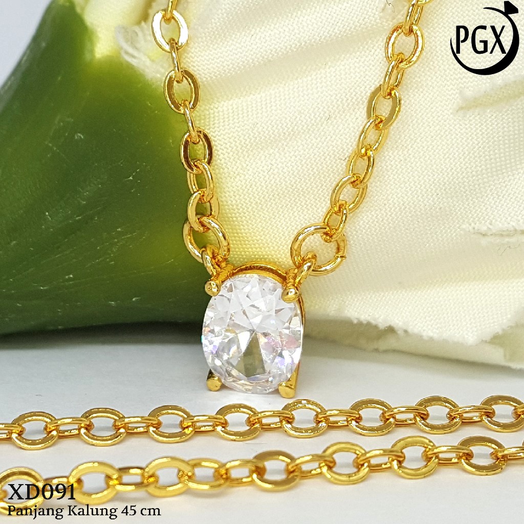 PGX Kalung Wanita Xuping Perhiasan Lapis Emas Aksesoris Fashion Premium - XD091