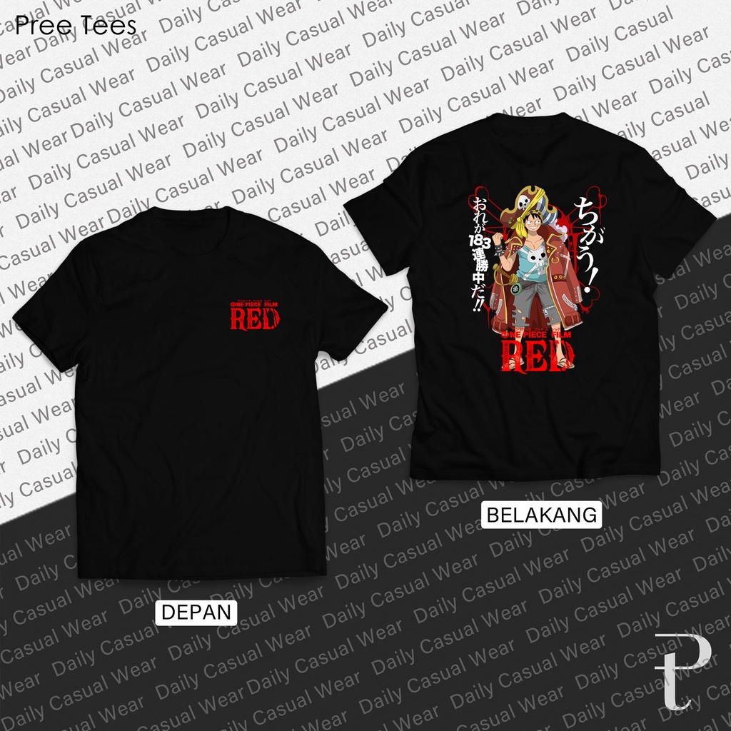 Kaos One Piece Red Luffy