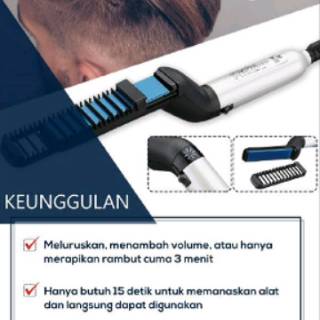 Sisir Catok  Pelurus Rambut  PRIA  Hair Styler meluruskan 