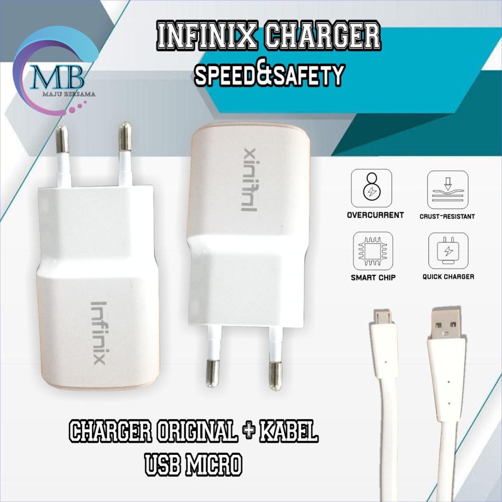 Charger Infinix 9V -2A Original Fast Charging Kabel Micro USB note 7 Note 8 hot 9 8 10 play MB2034