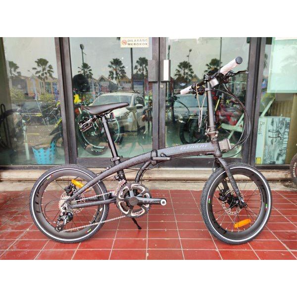 ELEMENT ECOSMO Z10 BLACK CORAL EDITION SENSAH LUCE FOLDING BIKE Sepeda Lipat Seli