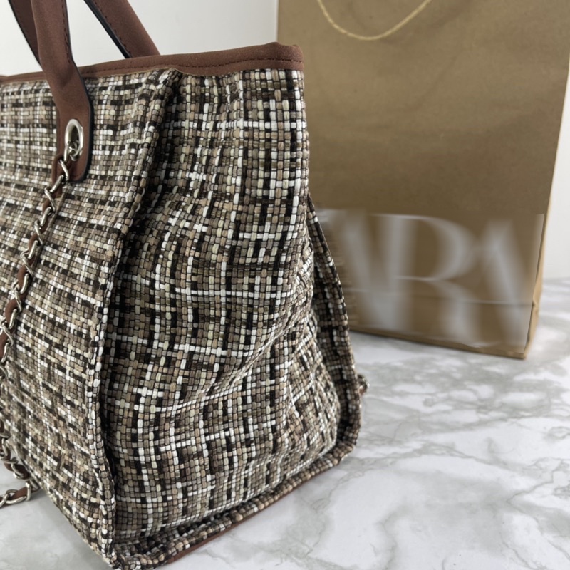 Tas Tote Bag Wanita Friska Bag Import Tali Kombinasi Tas Bahu Wanita Kekinian Totebag Besar RZ Bag