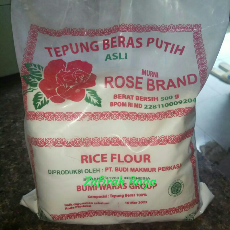 

Tepung beras rose brand 500 gram