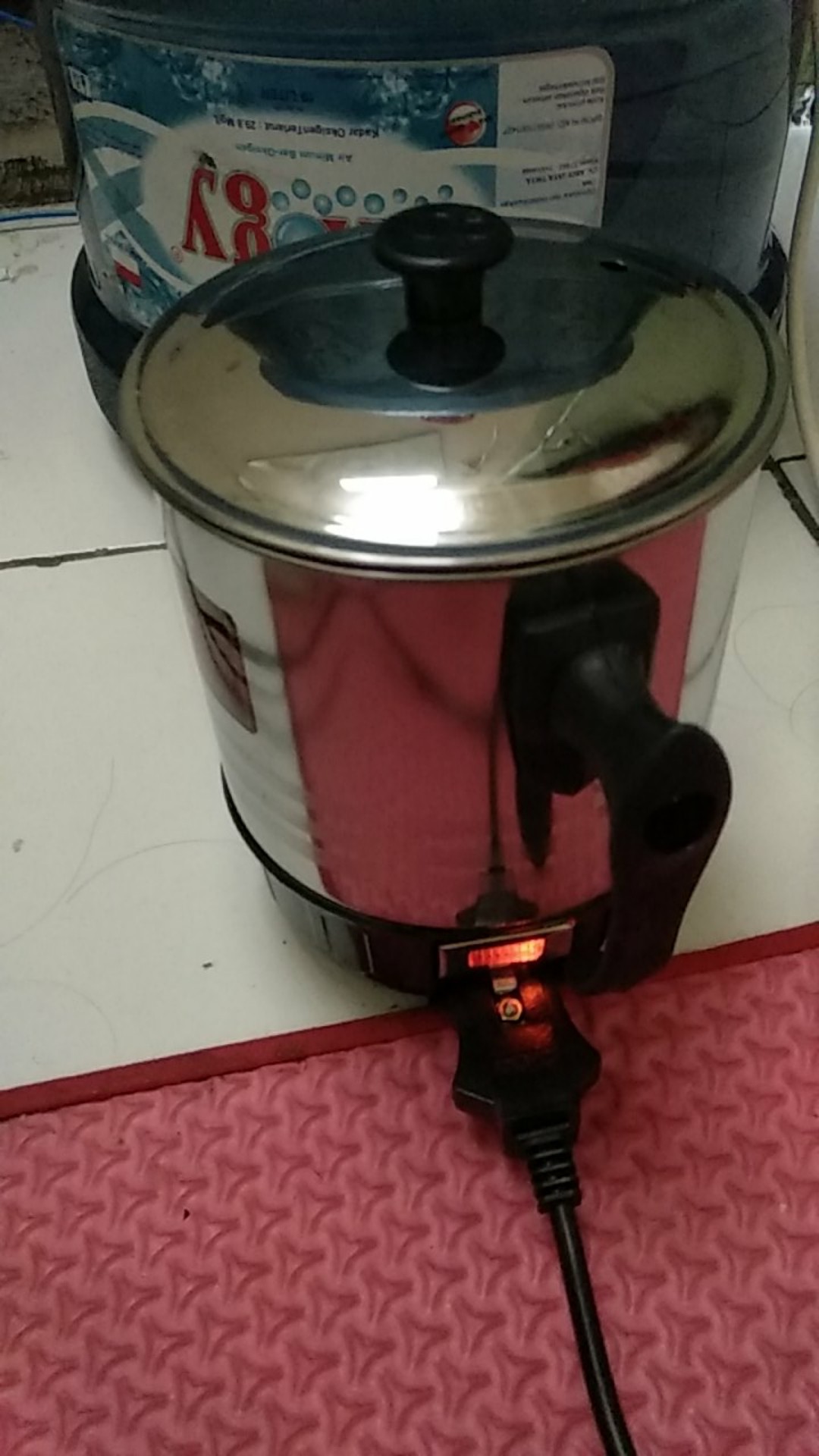 Q2 Mug Elektrik Teko Listrik Stainless 12 Cm Pemanas Air Heater Kettle