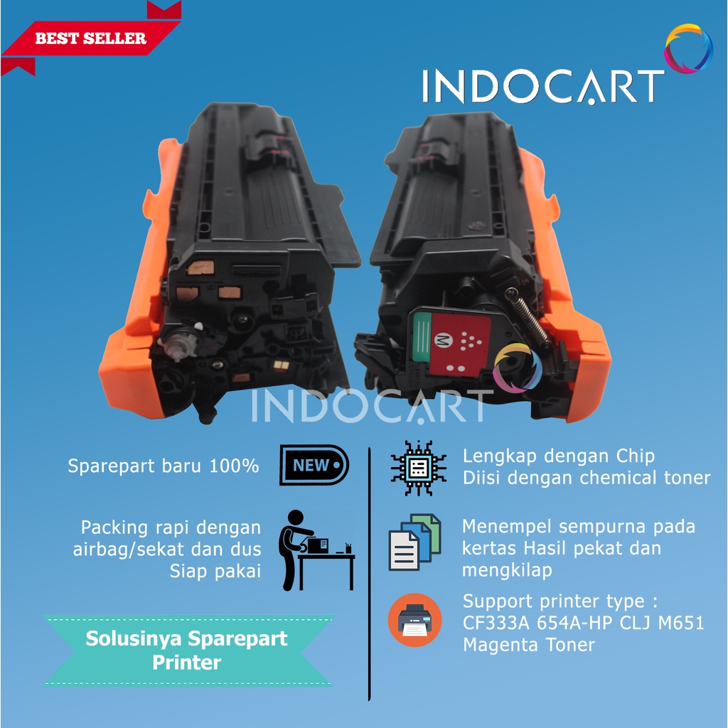 Toner Cartridge Compatible CF333A 652A-Printer LaserJet HP M651