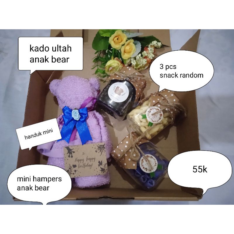 

Hampers ultah bear/hijab
