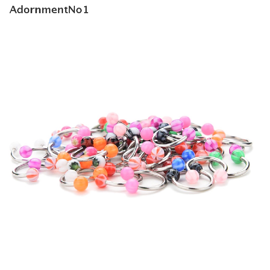 (AdornmentNo1) 10pcs / Set Anting Tindik Alis / Bibir / Lidah / Hidung / Perut / Pusar / Tubuh Untuk Wanita