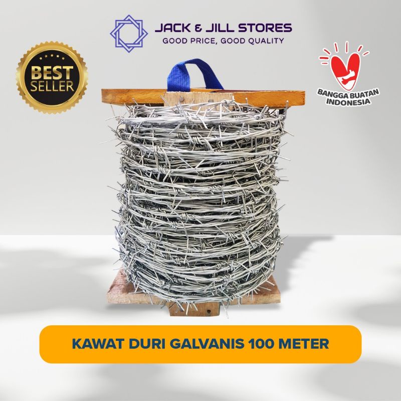 Kawat Duri Galvanis 100 Meter
