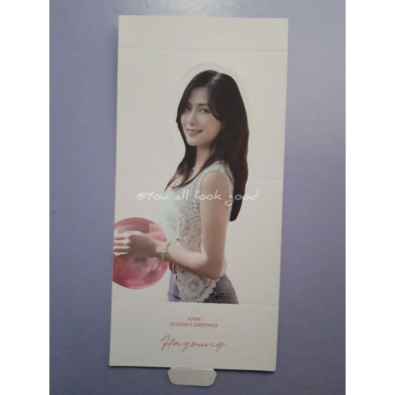 Official Apink standee Hayoung, Apink message card Namjoo (Apink 8th mini album - Percent)