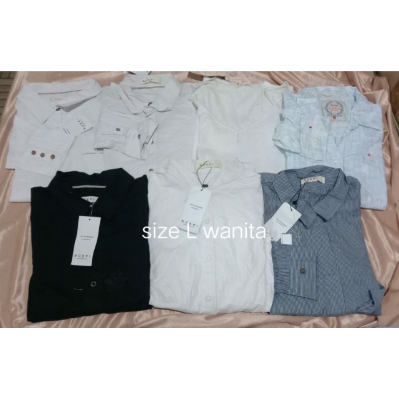 Reject Minor Kemeja / Blouse Wanita Merk Roepi Gap Erigo