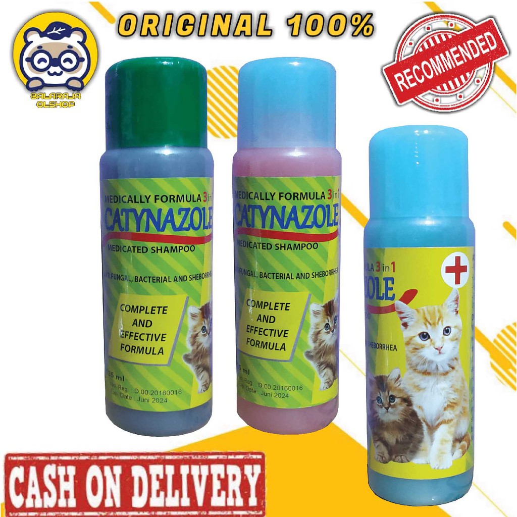 SAMPO KUCING ANTI JAMUR KORENG SCABIES GATAL SHAMPO CATYNAZOLE