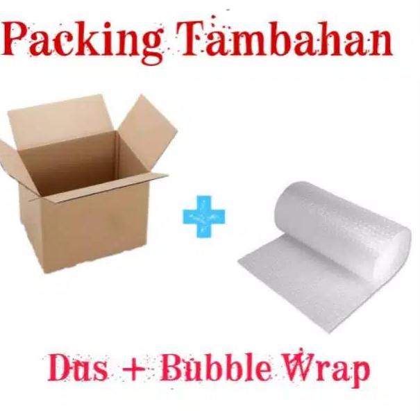 

(Y3G1) ☆ Tambahan packing (Ekstra Bubble Wrape, sterfoam, kardus dan stiker fragile) //Produk@bagus