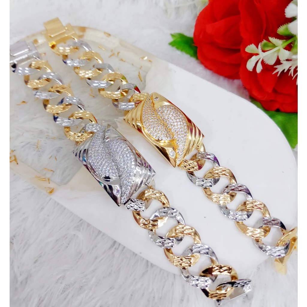 Gelang Xuping Mata Full Lapis Emas Perhiasan Fashion L61