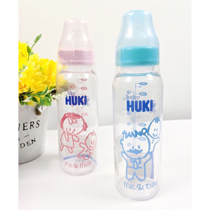 Botol Susu Bayi Huki Besar 240ml/BOTOL BAYI Dot Gepeng BAHAN 100% ECO-FRIENDLY (RAMAH LINGKUNAN)G