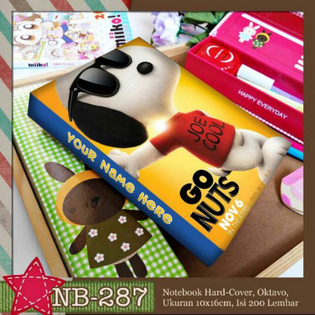 

Aneka Notebook A6 Snoopy The peanut free tambah nama