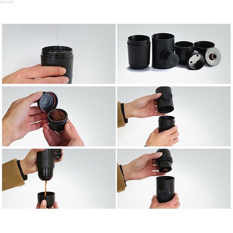 Mini Espresso Maker Portable Coffee Maker Portable Alat Pembuat Kopi Pump Manual