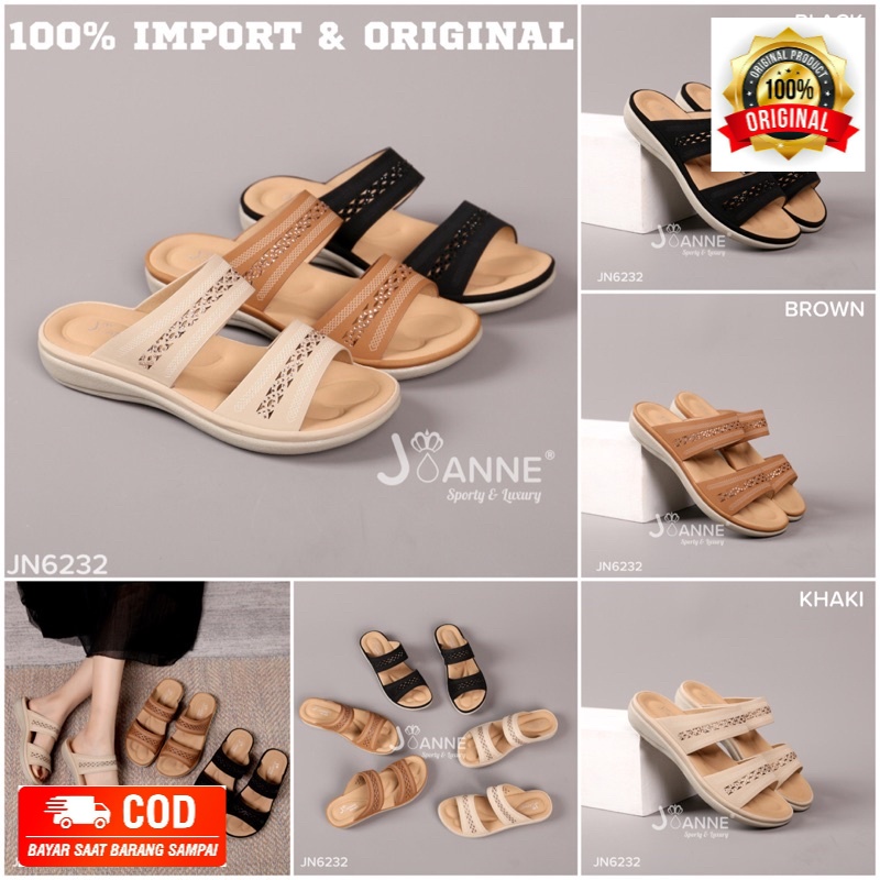 RESTOCK [ORIGINAL] JOANNE Wedges Sandal Shoes Sepatu Wanita #JN6232