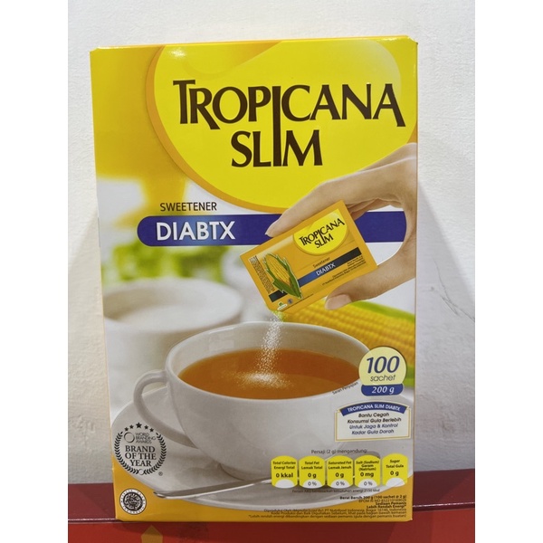 

Tropicana slim sweetener 100’s