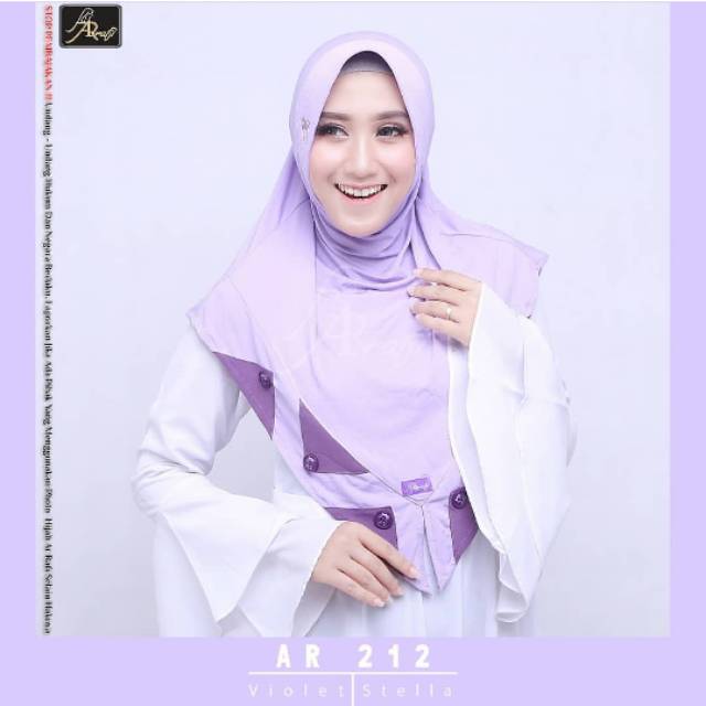 Hijab Arrafi AR 212 Violet