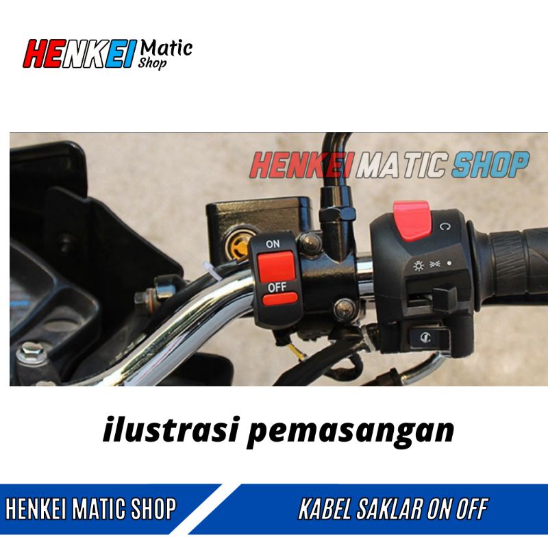 Saklar Motor Variasi On Off Universal - Saklar Lampu Motor Jepit Di Stang