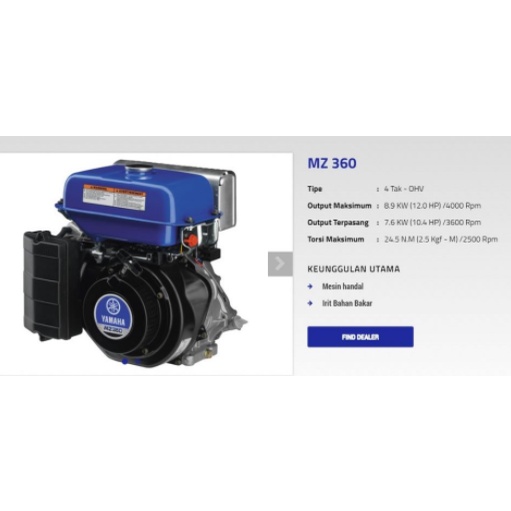 Mesin Ketinting-Mesin Penggerak-Mesin Serbaguna Yamaha MZ 360 Original Mesin