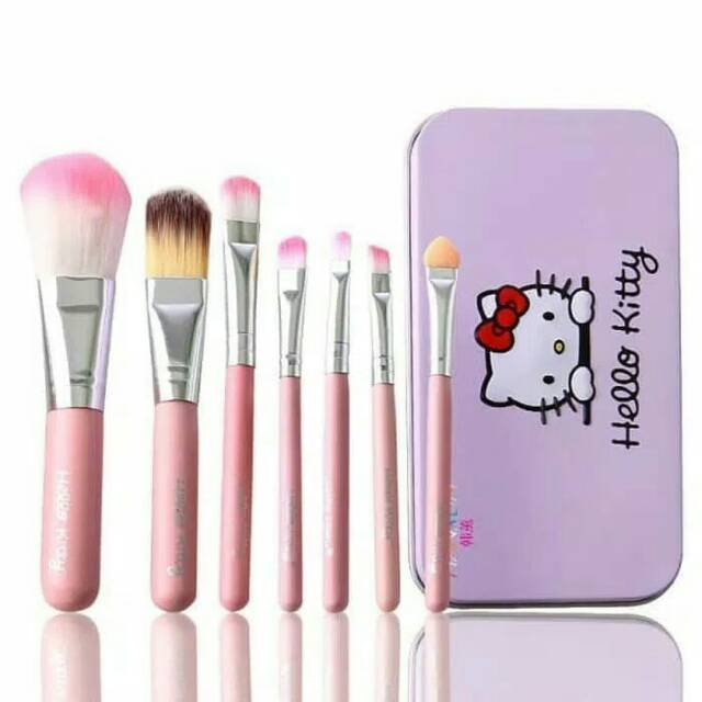 Kuas set wajah hello kitty