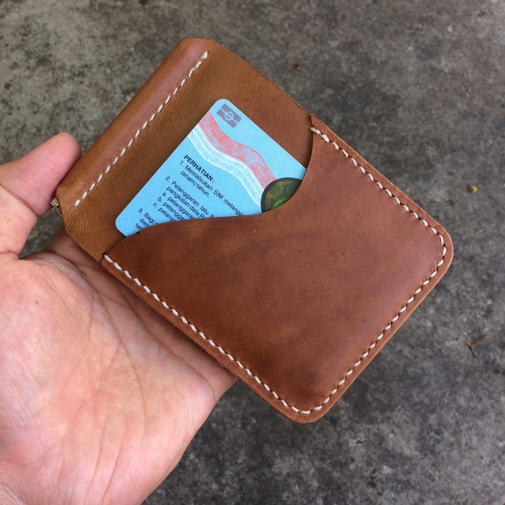 DOMPET LIPAT MONEY CLIP KULIT ASLI
