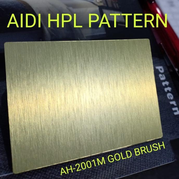 AH-2001M GOLD BRUSH HPL AIDI HPL GOLD HPL ALUMINIUM HPL PATTERN AIDI