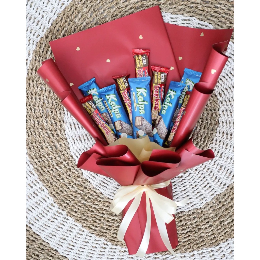 Buket Bouquet wisuda-acara besar-mahar boneka coklat snack bisa request