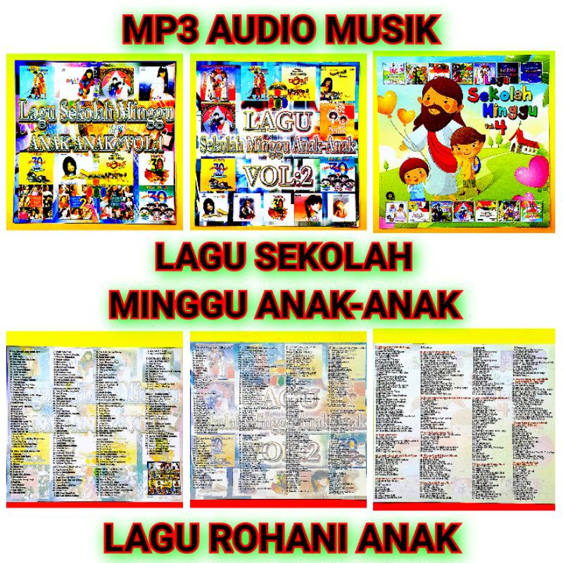 Kaset Mp3 Audio Musik 100 Lagu Sekolah Minggu Anak Anak Terbaik Lagu Rohani Anak Terbaru Terlaris Shopee Indonesia