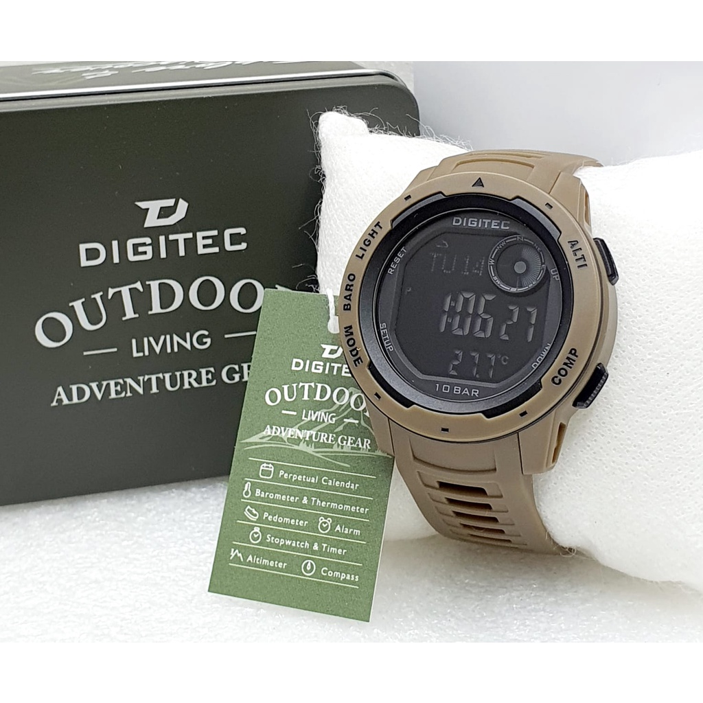 Jam Tangan Outdoor Gear Digitec 8100 Multifungtion Altimeter Thermometer Barometer Original